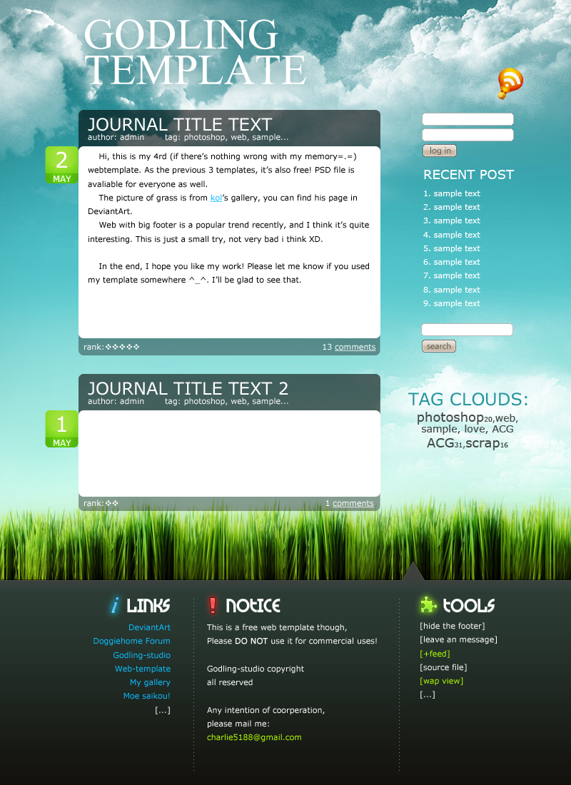商务科技网页设计psd素材