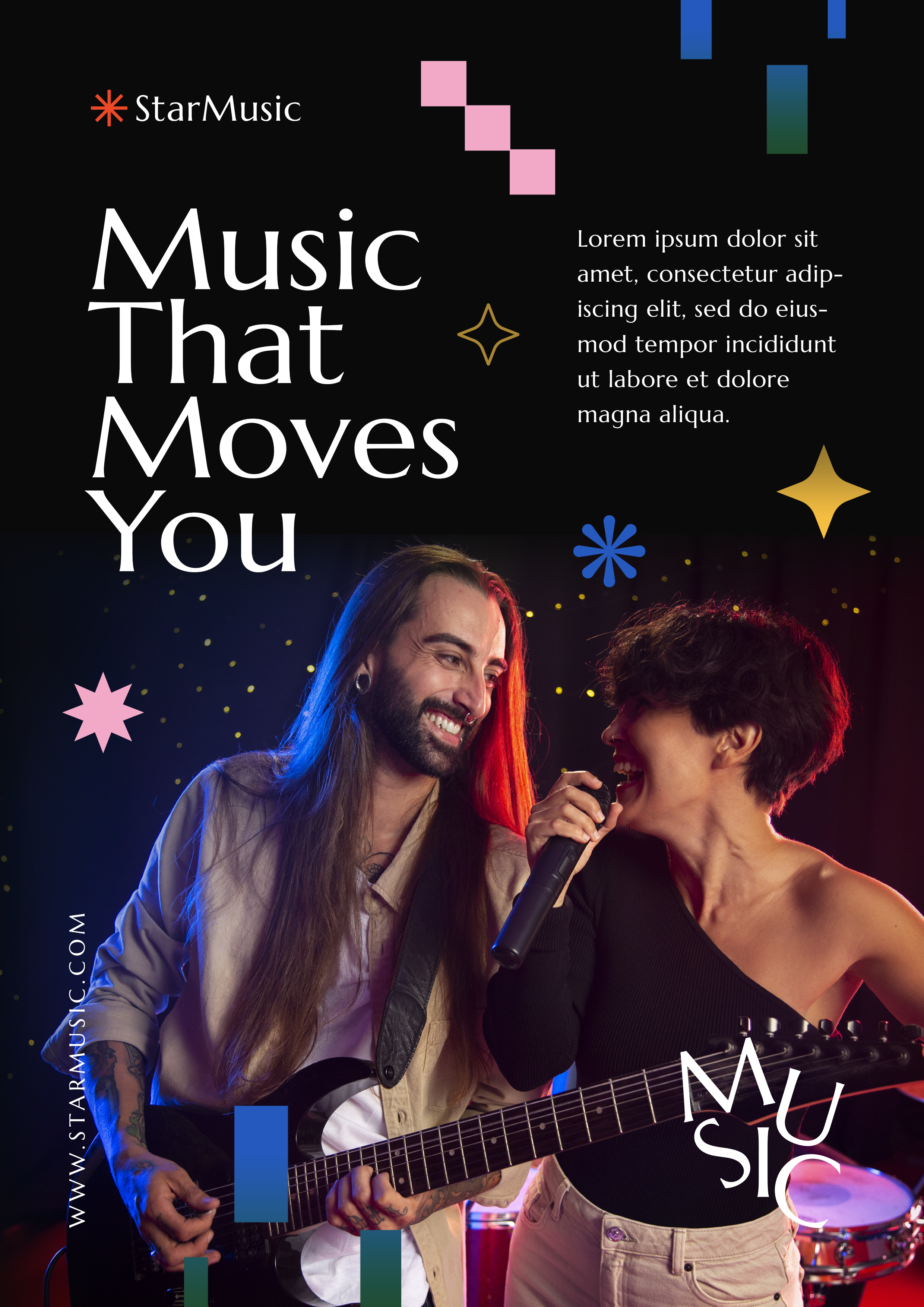 music festival poster template