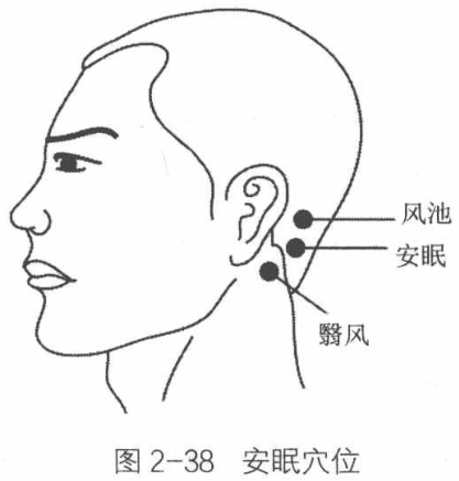 图2-38 安眠穴位